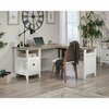 Sauder August Hill  L-Desk Wh Base W/ Loa Top 430758